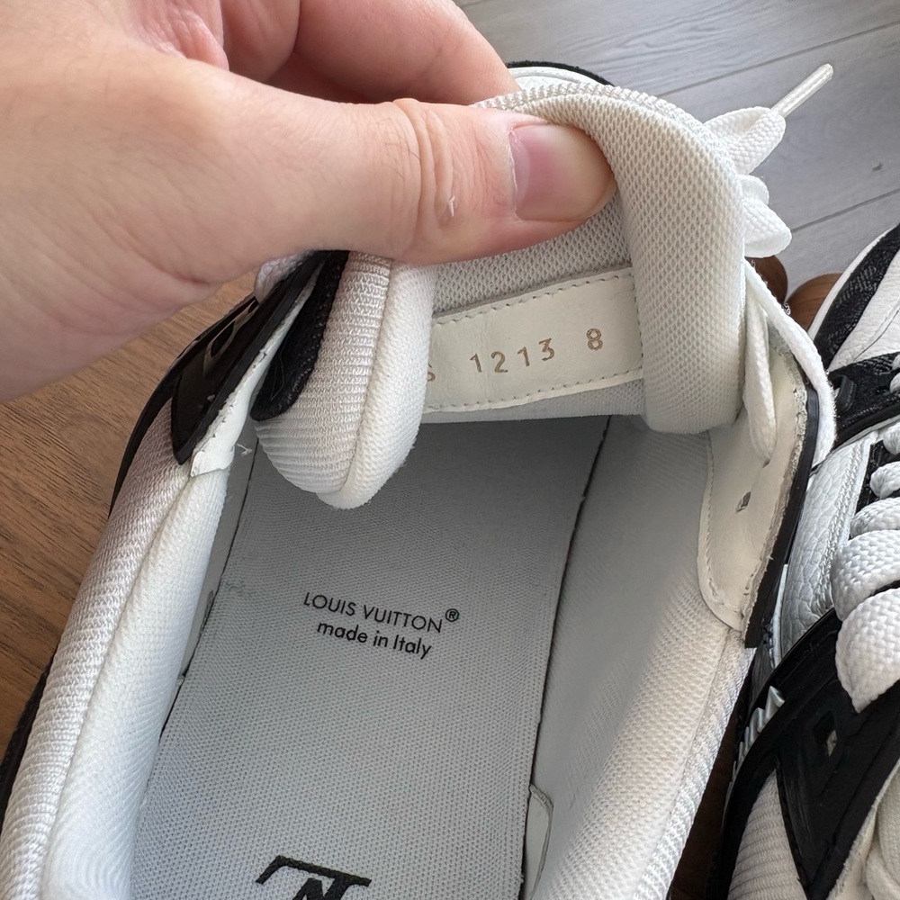 Louis Vuitton Black and White Sneakers - Picture 5 of 5